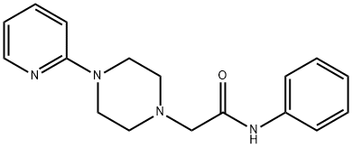 N-phenyl-2-(4-pyridin-2-ylpiperazin-1-yl)acetamide Struktur