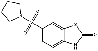 6-pyrrolidin-1-ylsulfonyl-3H-1,3-benzothiazol-2-one Struktur