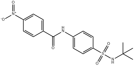 N-[4-(tert-butylsulfamoyl)phenyl]-4-nitrobenzamide Struktur