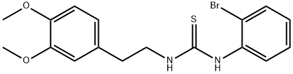 1-(2-bromophenyl)-3-[2-(3,4-dimethoxyphenyl)ethyl]thiourea Struktur