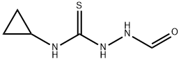 N-(cyclopropylcarbamothioylamino)formamide Struktur