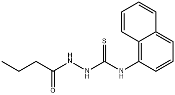 1-(butanoylamino)-3-naphthalen-1-ylthiourea Struktur