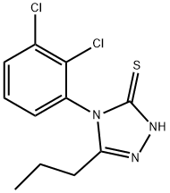 4-(2,3-dichlorophenyl)-3-propyl-1H-1,2,4-triazole-5-thione Struktur