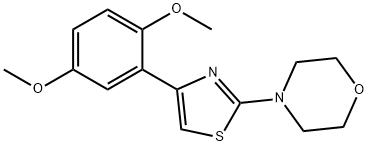 4-[4-(2,5-dimethoxyphenyl)-1,3-thiazol-2-yl]morpholine Struktur