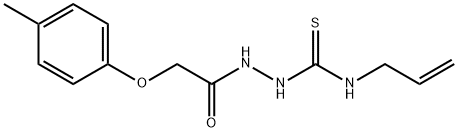 1-[[2-(4-methylphenoxy)acetyl]amino]-3-prop-2-enylthiourea Struktur