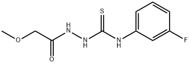 1-(3-fluorophenyl)-3-[(2-methoxyacetyl)amino]thiourea Struktur