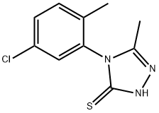 4-(5-chloro-2-methylphenyl)-3-methyl-1H-1,2,4-triazole-5-thione Struktur