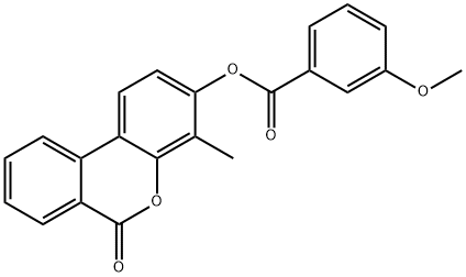 (4-methyl-6-oxobenzo[c]chromen-3-yl) 3-methoxybenzoate Struktur