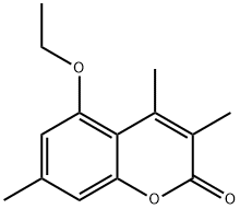 5-ethoxy-3,4,7-trimethylchromen-2-one Struktur