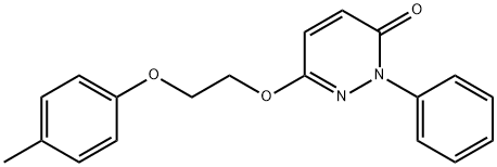 6-[2-(4-methylphenoxy)ethoxy]-2-phenylpyridazin-3-one Struktur