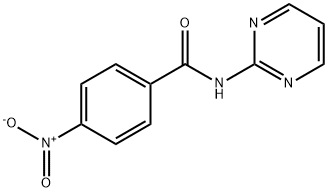 4-nitro-N-pyrimidin-2-ylbenzamide Struktur