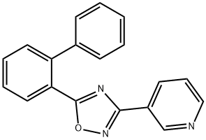 5-(2-phenylphenyl)-3-pyridin-3-yl-1,2,4-oxadiazole Struktur