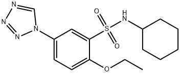 N-cyclohexyl-2-ethoxy-5-(tetrazol-1-yl)benzenesulfonamide Struktur