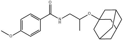 N-[2-(1-adamantyloxy)propyl]-4-methoxybenzamide Struktur