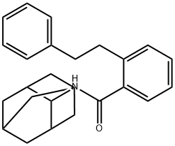 N-(2-adamantyl)-2-(2-phenylethyl)benzamide Struktur