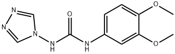 1-(3,4-dimethoxyphenyl)-3-(1,2,4-triazol-4-yl)urea Struktur