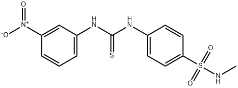 1-[4-(methylsulfamoyl)phenyl]-3-(3-nitrophenyl)thiourea Struktur