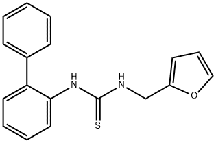 1-(furan-2-ylmethyl)-3-(2-phenylphenyl)thiourea Struktur