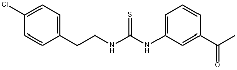 1-(3-acetylphenyl)-3-[2-(4-chlorophenyl)ethyl]thiourea Struktur