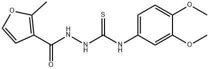 1-(3,4-dimethoxyphenyl)-3-[(2-methylfuran-3-carbonyl)amino]thiourea Struktur