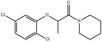 2-(2,5-dichlorophenoxy)-1-piperidin-1-ylpropan-1-one Struktur