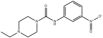 4-ethyl-N-(3-nitrophenyl)piperazine-1-carboxamide Struktur