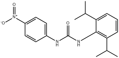 1-[2,6-di(propan-2-yl)phenyl]-3-(4-nitrophenyl)urea Struktur