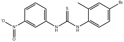 1-(4-bromo-2-methylphenyl)-3-(3-nitrophenyl)thiourea Struktur