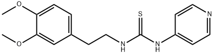 1-[2-(3,4-dimethoxyphenyl)ethyl]-3-pyridin-4-ylthiourea Struktur