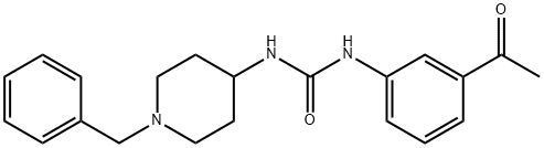 1-(3-acetylphenyl)-3-(1-benzylpiperidin-4-yl)urea Struktur