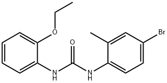 1-(4-bromo-2-methylphenyl)-3-(2-ethoxyphenyl)urea Struktur