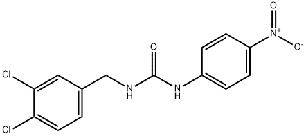 1-[(3,4-dichlorophenyl)methyl]-3-(4-nitrophenyl)urea Struktur