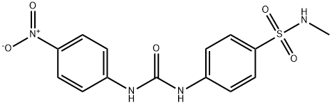 1-[4-(methylsulfamoyl)phenyl]-3-(4-nitrophenyl)urea Struktur