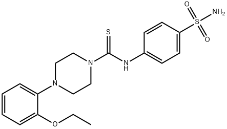 4-(2-ethoxyphenyl)-N-(4-sulfamoylphenyl)piperazine-1-carbothioamide Struktur