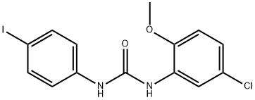 1-(5-chloro-2-methoxyphenyl)-3-(4-iodophenyl)urea Struktur