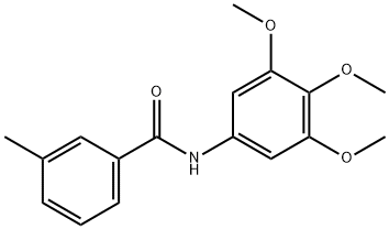 3-methyl-N-(3,4,5-trimethoxyphenyl)benzamide Struktur