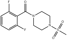 (2,6-difluorophenyl)-(4-methylsulfonylpiperazin-1-yl)methanone Struktur