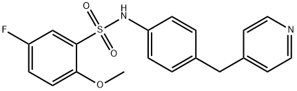 5-fluoro-2-methoxy-N-[4-(pyridin-4-ylmethyl)phenyl]benzenesulfonamide Struktur