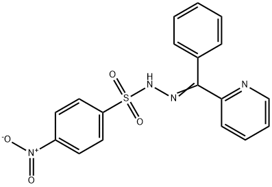 4-nitro-N-[(E)-[phenyl(pyridin-2-yl)methylidene]amino]benzenesulfonamide Struktur