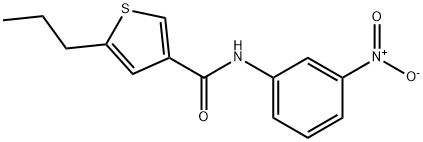 N-(3-nitrophenyl)-5-propylthiophene-3-carboxamide Struktur