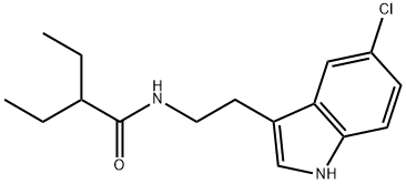 N-[2-(5-chloro-1H-indol-3-yl)ethyl]-2-ethylbutanamide Struktur