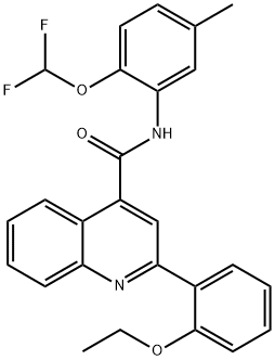 N-[2-(difluoromethoxy)-5-methylphenyl]-2-(2-ethoxyphenyl)quinoline-4-carboxamide Struktur