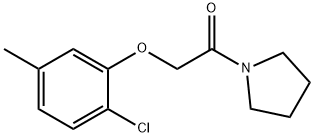 2-(2-chloro-5-methylphenoxy)-1-pyrrolidin-1-ylethanone Struktur