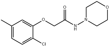 2-(2-chloro-5-methylphenoxy)-N-morpholin-4-ylacetamide Struktur