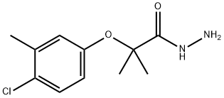 2-(4-chloro-3-methylphenoxy)-2-methylpropanehydrazide Struktur