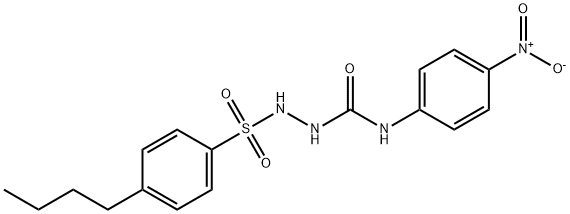 1-[(4-butylphenyl)sulfonylamino]-3-(4-nitrophenyl)urea Struktur