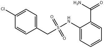 2-[(4-chlorophenyl)methylsulfonylamino]benzamide Struktur