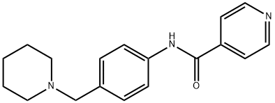 N-[4-(piperidin-1-ylmethyl)phenyl]pyridine-4-carboxamide Struktur