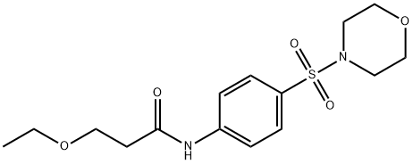 3-ethoxy-N-(4-morpholin-4-ylsulfonylphenyl)propanamide Struktur