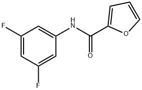 N-(3,5-difluorophenyl)furan-2-carboxamide Struktur